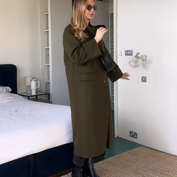 Zara Wool Scarf Coat - Picture 10 of 16